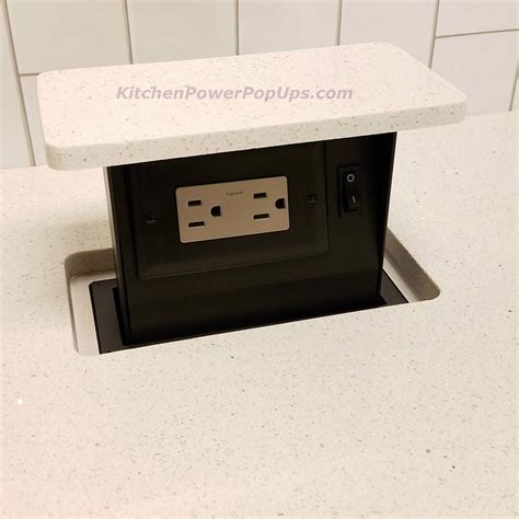 counter top electrical boxes kitchen|waterproof kitchen countertop plugs.